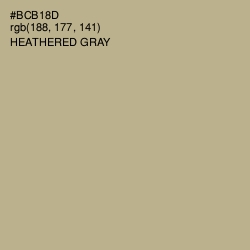 #BCB18D - Heathered Gray Color Image